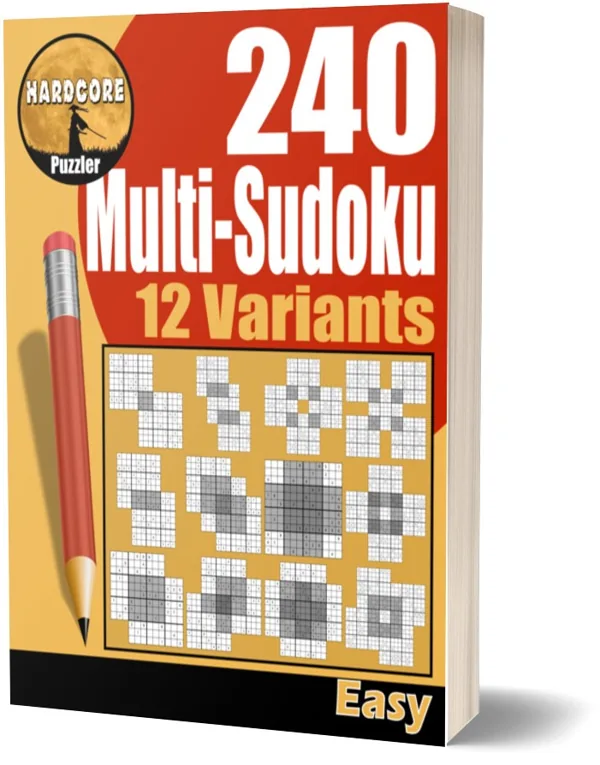 Cover of 240 Easy Multi Sudoku Puzzles in 12 Variants