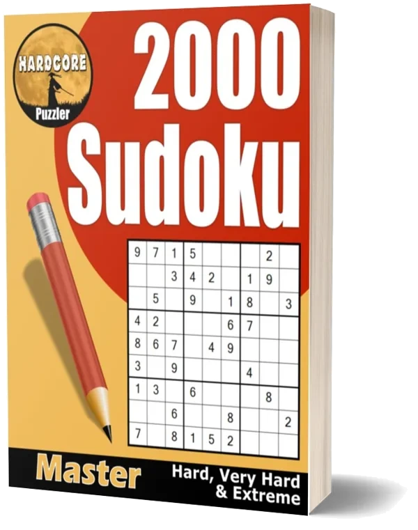 Cover of 2000 Hard to Extreme Sudoku Puzzles for Adults